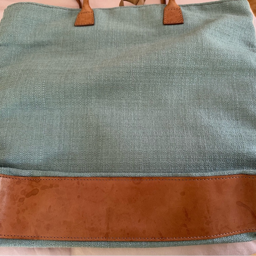 Vintage Hartmann tweed and leather tote bag - Picture 3 of 7